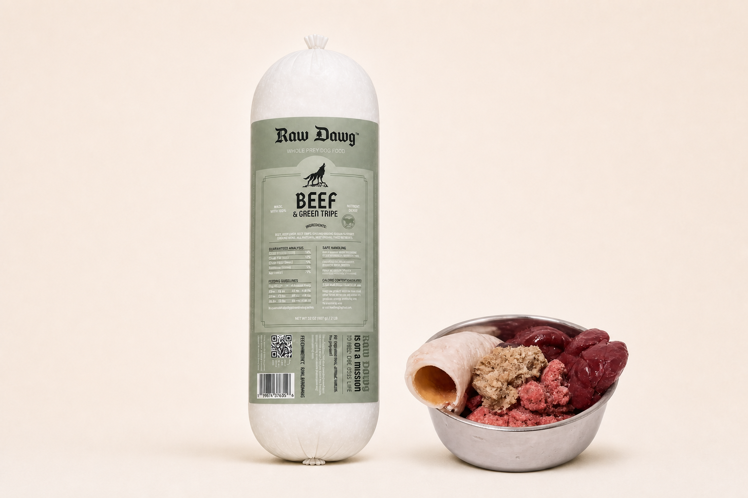 Raw Dawg Instinct Blend - Beef & Green Tripe